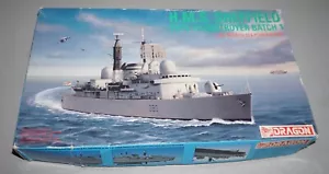 HMS Sheffield Type 42 Destroyer Batch 1 Dragon 1/700 Complete & Unstarted. - Picture 1 of 2