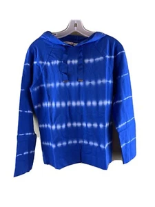 Isaac Mizrahi Live Blue Hoodie, Size XX-Small. Long Sleeve NWT. Fast Ship - Picture 1 of 9