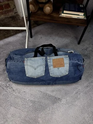 LEVIS Custom Jeans Denim Blue Bag Hand Made - Image 1 of 4