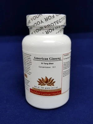 Polvo de ginseng americano puro 10:1 de hierbas Golden Lotus Foto 1 de 3