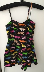 Cotton summer jumpsuit with animal print / panther by H&M size UK 8 - Picture 1 of 2