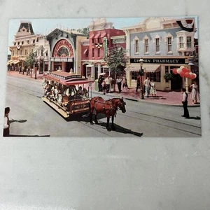 Cartolina Disneyland Pubblicità Upjohn Farmacia Main Street Farmacia Tipica 1880 - Foto 1 di 2