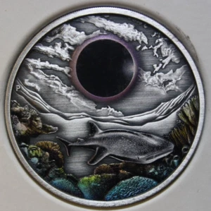 Australia 2 dólares 2023 plata 2 oz F#6183 Ningaloo eclipse eclipse eclipse - Imagen 1 de 13