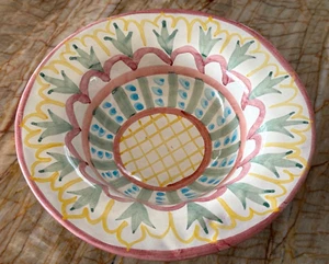 Mackenzie Childs Madison Pattern 8.5" Pottery Bowl - Picture 1 of 5