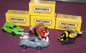 MATCHBOX LOT OF 4 WEIRD ANIMAL INSPIRED RELEASES MINT IN ORIGNAL BOXES