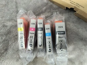 Cartuchos de tinta de repuesto CP225/226 (1BK/1PBK/1C/1M/1Y) para Canon PIXMA NUEVO - Imagen 1 de 5
