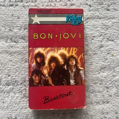 Bon Jovi Breakout VHS Sony Video EP Runaway She Don't Know Me Fast - Image 1 of 4
