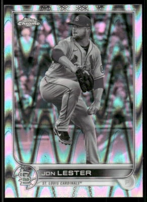 2022 Topps Chrome Sonic #187 Jon Lester Black & White RayWave - Image 1 of 2