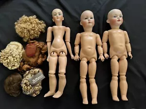 Antique Style Doll Lot Simon Halbig Bisque Head Composite Body Reproduction? - Picture 1 of 23
