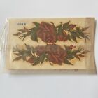 Red Roses Decal Duro Decals 1004B Vtg FLOWER BASKETS DECORATIVE TRANSFERS