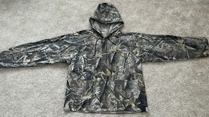 RealTree Hardwoods Men's M/L Camouflage Hooded Polyvinyl Jacket Lightweight - Picture 1 of 19
