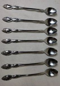 Northland by Oneida Malmaison Pattern Set Of 7 Iced Tea Spoons Stainless Korea - Picture 1 of 6