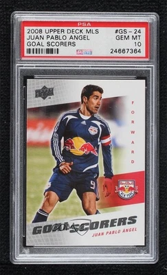 Anotadores de goles de la MLS 2008 Upper Deck Juan Pablo Angel #GS-24 PSA 10 GEM MT Foto 1 de 2