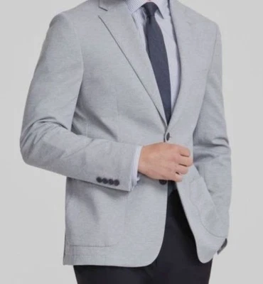 Calvin Klein Men's Gray X Slim-Fit Knit Sport Coat Suit Jacket Size 40L Foto 1 de 2