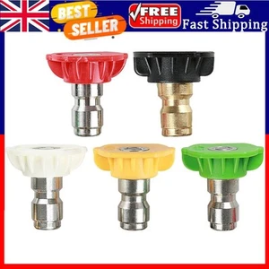 5pcs 250 BAR Washer High Pressure Snow Foam Lance Spray Nozzle Tip 5 Colors - Picture 1 of 3