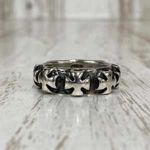 A&G Cross Ring Sterling Silver Size 9 Used - Picture 1 of 6