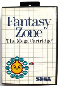 "FANTASY ZONE" SEGA MASTER SYSTEM MEGA CARTUCHO JUEGO COMPLETO EN CAJA DE PESTAÑAS COLGANTES - Imagen 1 de 3