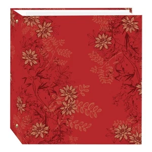 Deluxe Red Foliage Photo Album with Fast Stick Magnetic Pages 100 Pages - Picture 1 of 3