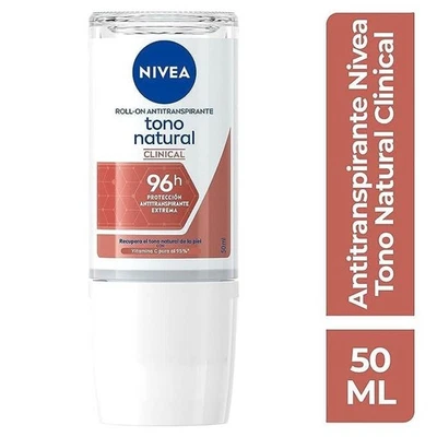 NIVEA NATURAL TONE CLINICAL ANTITRANSPIRAN ROLL ON 50ML-DEODORANT- WOMAN - Image 1 of 2