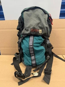 Vintage 90er Osprey Vector One Finesse Camping Wander Rucksack schwarz blau Gr. M - Bild 1 von 14