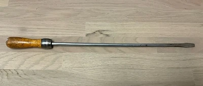 Destornillador de mango de madera grande de 22,5 pulgadas a presión D-132891 F-4-N de colección ~ raro  Foto 1 de 4