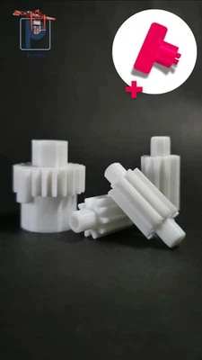 MARKENLOS Ingranaggi di ricambio extra forti per Tchibo Esperto, Beko, Grundig, Smeg, Severin