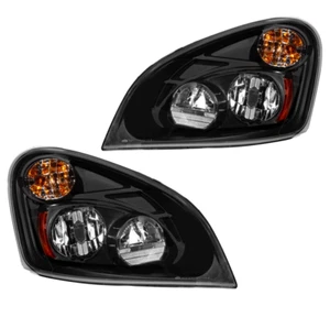 LED Black Headlight HeadLamp Assembly Fit For 2008-2017 Freightliner Cascadia - Picture 1 of 13