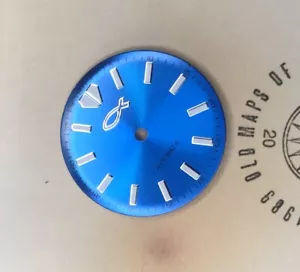 Sky Blue Turtle Diver's Watch Christian Jewish Fish Dial Vostok 2416b movement - Picture 1 of 2