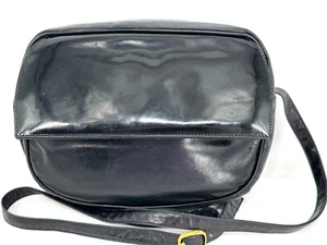 De Colección Bally Lujo Cuero Negro Cámara Bandolera Bolso Mensajero Bolso Cartera - Imagen 1 de 21