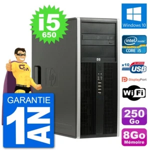 PC Tour HP 8100 Elite Intel Core i5-650 RAM 8Go Disque Dur 250Go Windows 10 Wifi - Photo 1/3