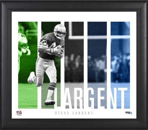 Steve Largent Seattle Seahawks Framed 15" x 17" Player Panel Collage Cover