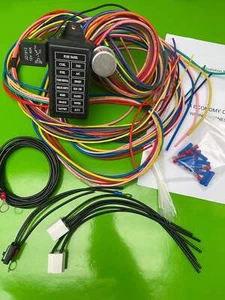 Arnés de cableado completo Jeep CJ7 CJ5 CJ8 CJ6 Scrambler Willys CJ AMC bloque de fusibles FC - Imagen 1 de 16