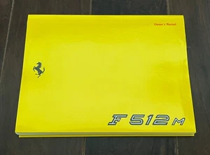 Ferrari F512M owners manual handbook USA version 902/94 - Picture 1 of 6
