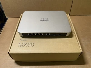 Cisco Meraki MX60 Cloud Managed Security Appliance UNCLAIMED - Photo 1/3