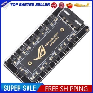 RGB Fan Hub ARGB Cable Splitter Hub Adapter Computer Accessory (Large 4PIN) - Bild 1 von 3
