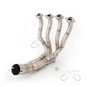 Tubo de enlace de cabezal de escape sistema modificado para Kawasaki Ninja ZX6R ZX636 2009-2024 - Imagen 1 de 10