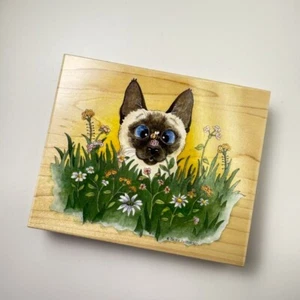 Bee-Wildered~Cat~Gary Patterson Rubber Stamp~5.5" X 4.5"~Stamps Happen 90105 - Picture 1 of 7