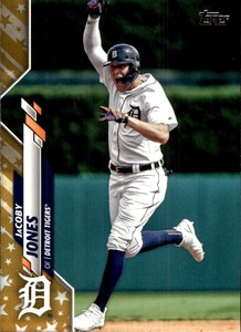 2020 Topps FACTORY SET GOLD STARS #5 JaCoby Jones DETROIT TIGERS