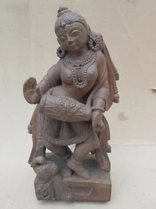 Vintage Old Rare Hand Crafted Stone Lady Statue Decorative Collectible NH5500 - Picture 1 of 12