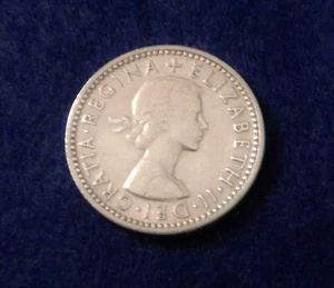 1955 Great Britain 6 Pence - Fantastic Coin - See Pictures - Picture 1 of 2