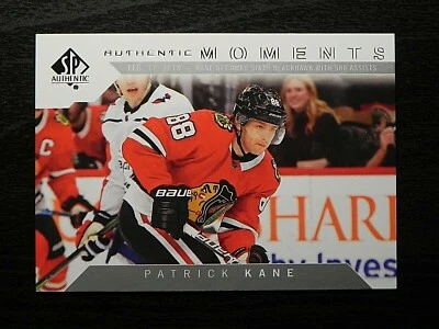 2018-19 18/19 SP Authentic Moments #104 Patrick Kane Chicago Blackhawks - Image 1 of 2