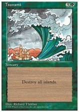 Tsunami 4th Fourth Edition NM English MTG Magic Uncommon Green Sorcery