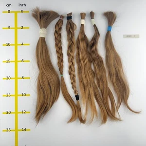 Europäisches Echthaar Rohhaare hellblond mind.100 Gr 30-35cm - 3003256 - Picture 1 of 1