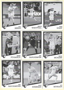 2023 PARKSIDE NWSL SAN DIEGO WAVE FC BLACK & WHITE PARALLEL TEAM SET (15 CARDS)
