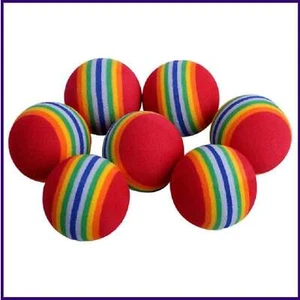 12PCS Foam Balls for Cats, Colorful Rainbow Cat Toy Sponge Balls Soft Pet Toy - Picture 1 of 3