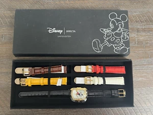 NIB INVICTA Disney® Mickey Mouse Watch Set W/5 Leather Bands Limited Edition - Picture 1 of 6