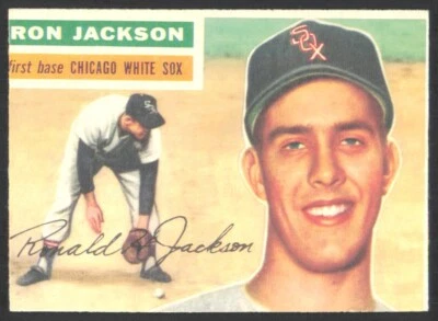 1956 Topps (TRIMMED) Ron Jackson Chicago White Sox #186 - Image 1 of 2
