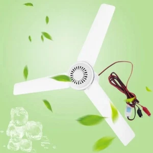 NEW Household Mute Ceiling Canopy Fan Camping Tent Hanger Outdoor Travel Fan - Picture 1 of 14
