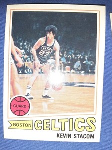 1977-78 Topps White Back #108 Kevin Stacom BOSTON CELTICS FREE SHIPPING MVP HOF