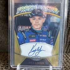 2018 PANINI CERTIFIED RACING FRESH FACES Gold#FFS-KL KYLE LARSON AUTO /10 SSP